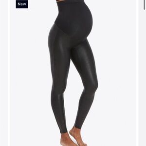 Spanx Maternity Faux Leather Legging
